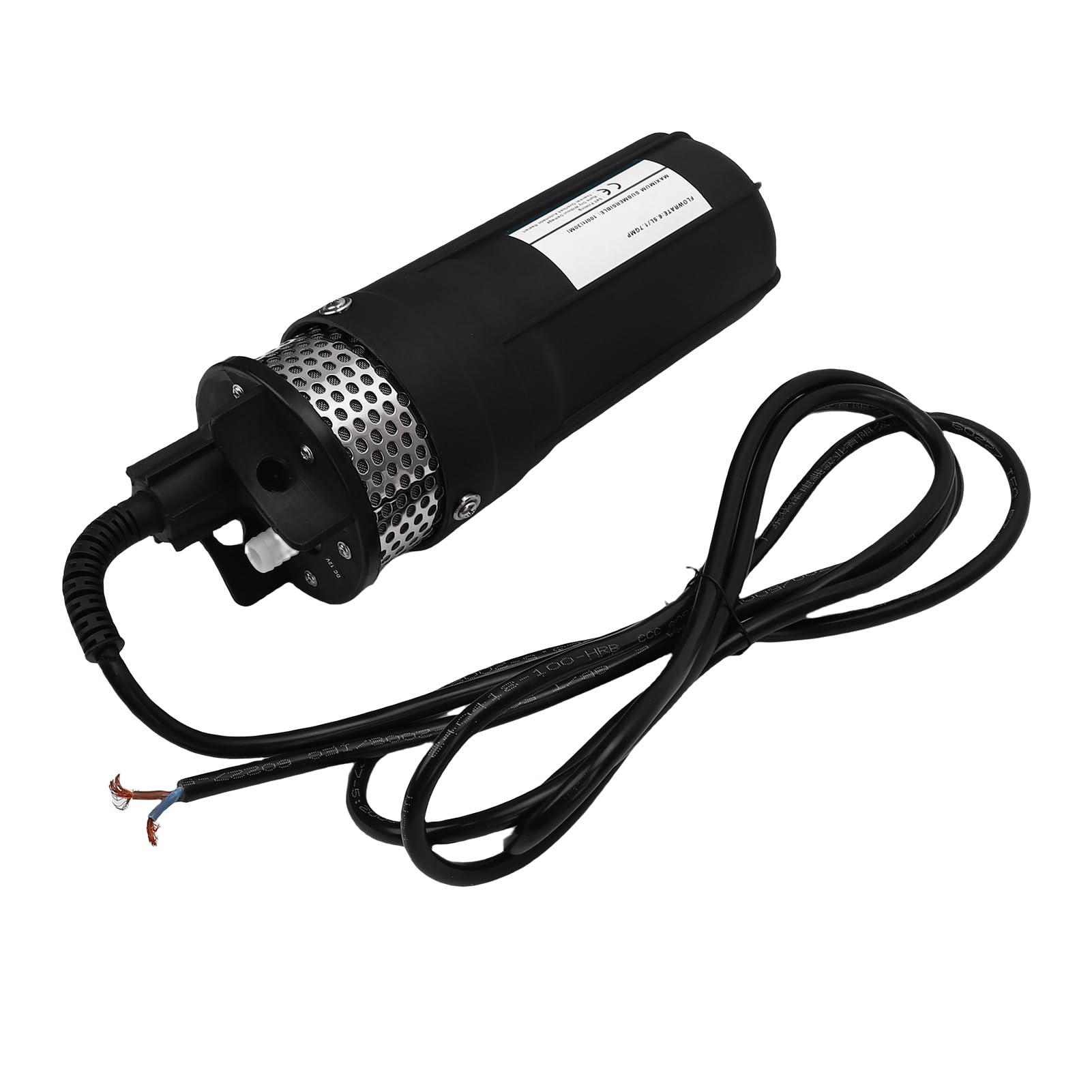 Solar-Tauchpumpe, 96 W, 1,7 GPM, Tiefbrunnenpumpe, Edelstahlpumpe mit 230 Fuß Hub, 100 Fuß Tiefe, Ideal für Bewässerung, Industrie, Bewässerung, Gewächshaus, Teichbelüftung (DC24V)