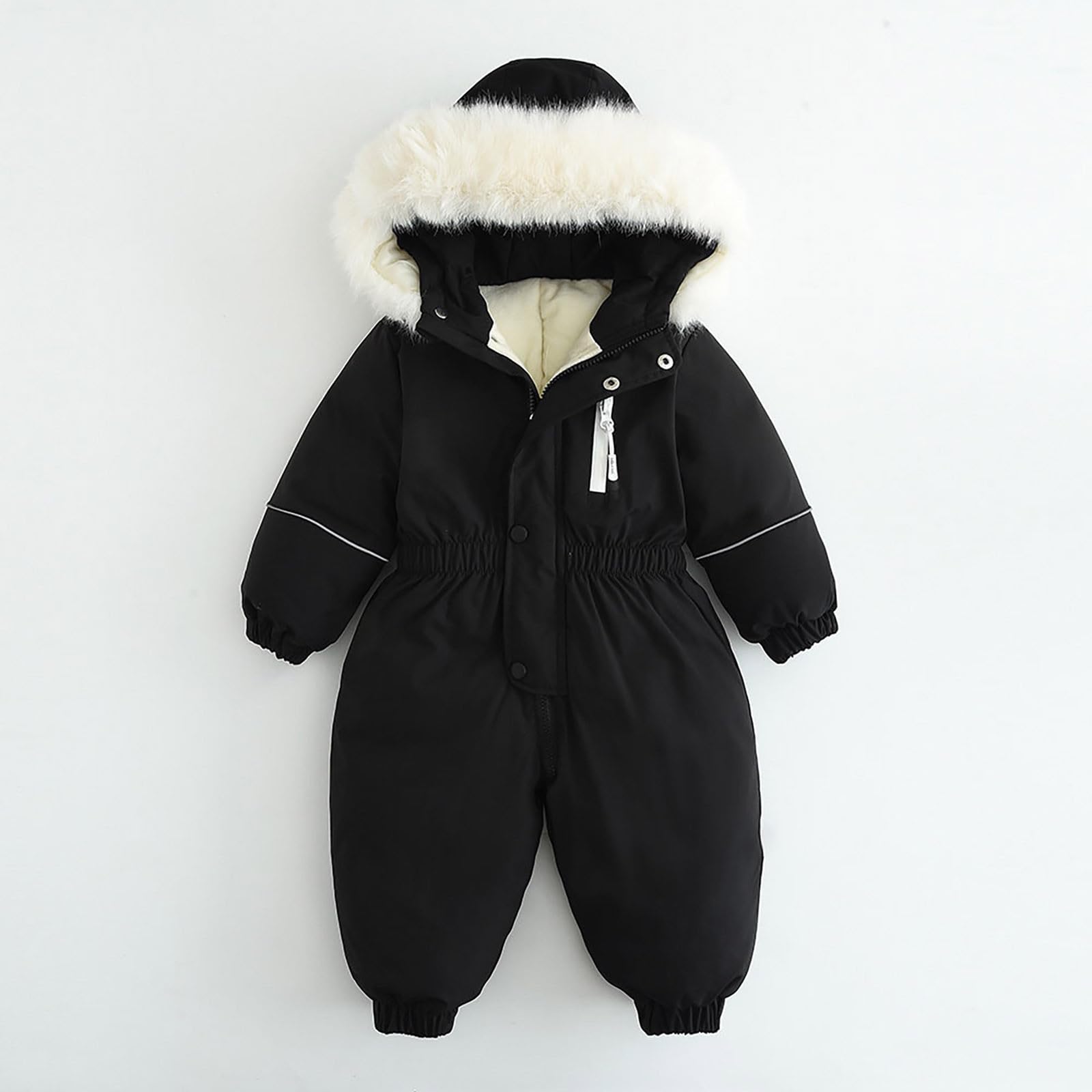 Combinaison de Ski Enfant Garçon à Capuche Imperméables Coupe-Vent Vêtements de Ski Fille Noel Combinaisons de Neige Hiver Chaude Salopettes Veste Snowsuit Jumpsuit de Sports Coupe-Vent 1-4 ans