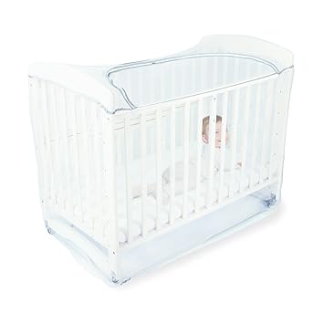 Orzbow Baby Crib Tent to Keep Baby from Climbing Out, Encrypted Mosquito Net for Crib, Crib Net with Two-Way Zippers, Durable and Breathable Mesh Cover, Falls and Mosquito Bites, White
