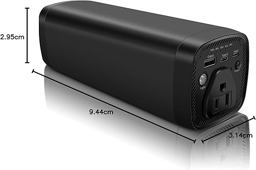 Miniatura 8 de Banco de energía portátil con salida de CA, 31200 mAh con estación de energía portátil de viaje de 4 salidas, paquete de batería externa para viajes