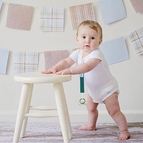 Miniatura 3 de Smlpuame Clip para chupete para bebés, niños y niñas, paquete de 6 elegantes correas de clips, soporte para paci con clips, universal, ligero, se