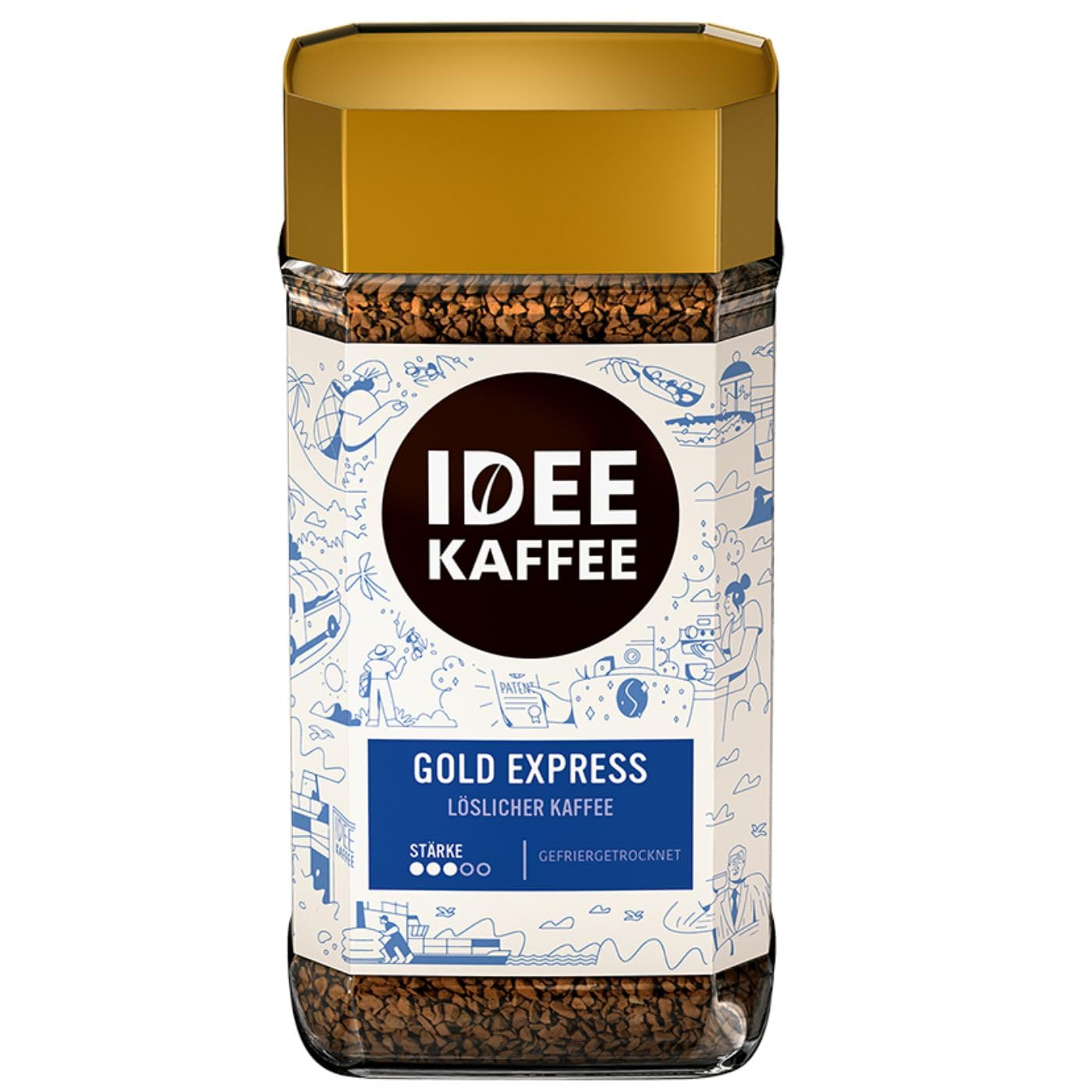 Idee Kaffee GOLD EXPRESS löslicher Kaffee, 6x200g