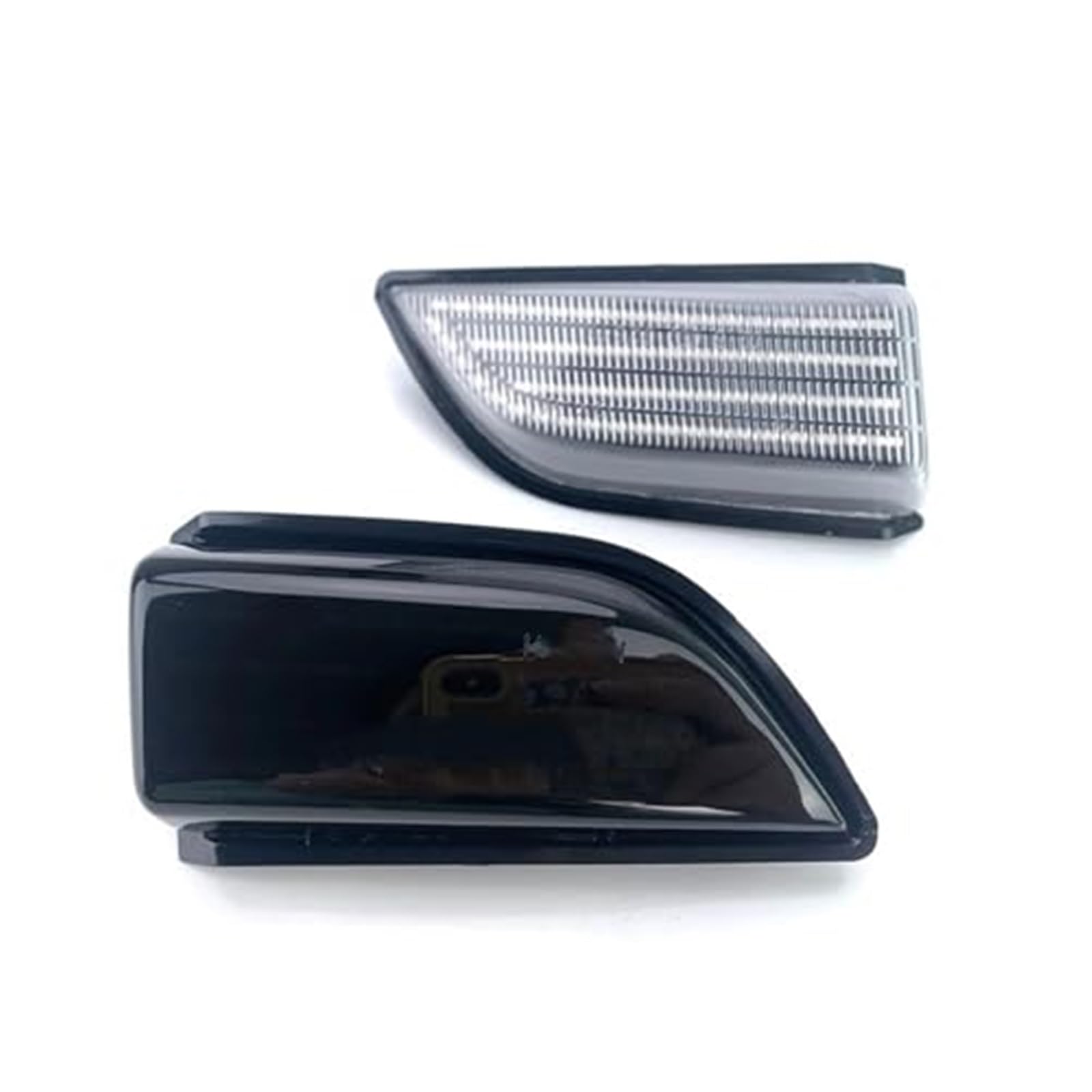 Dla VOLVO, dla XC60 2008-2014 2 szt. LED dynamiczny kierunkowskaz boczne skrzydło lampa lustrzana samochód OEM #31217288/31217289 Światło kierunkowskazu samochodowego(BLACK Dynamic Clear Case)