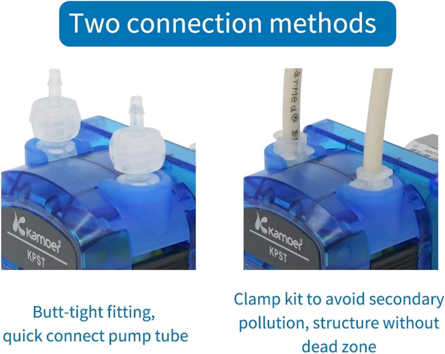 1PCS 30-65ml/min KPST Peristaltic Pump 24V Stepper Motor Single/Double Tubing Easy to Replace Norprene Tubing Dosing Pump(Kpst-n14-b)