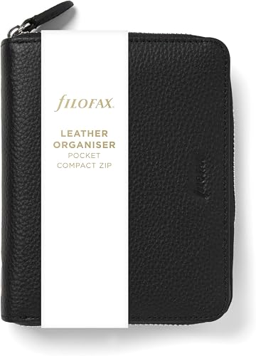 Filofax Pocket Compact Zip Norfolk organiser - Black
