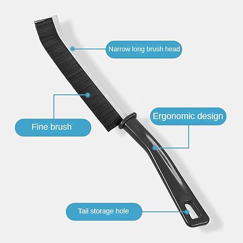 Miniatura 4 de Cepillo de limpieza de hendiduras, 3 piezas, cepillo de lechada para hendiduras, nueva herramienta multifuncional para limpieza de esquinas, cepillo