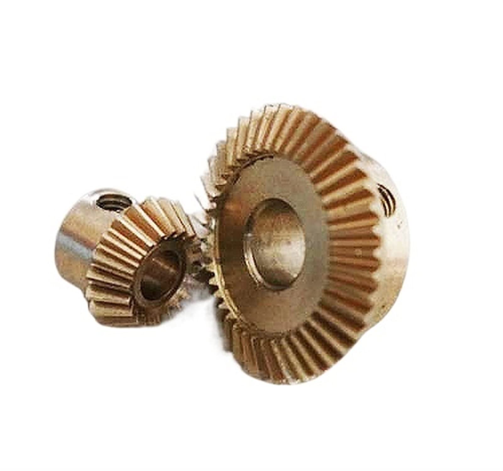 Kegeliges Kegelrad, 1 Satz 0,5 Modul 20T 40 Zähne Kegelrad 1:2 Geschwindigkeitsverhältnis Kupferkegelradsatz 4mm 6mm Innenloch Kegelrad Stirnradkegel