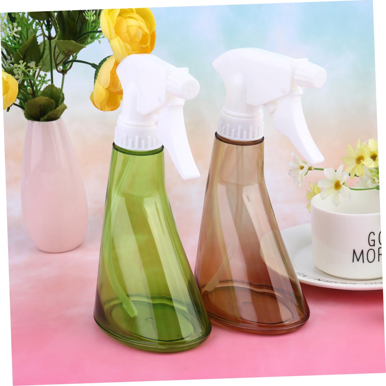 2piezas Botellas Pulverizadoras De Plástico Regaderas Para Jardín Pulverizadores De Agua Rellenables Transparentes Para Plantas y Limpieza