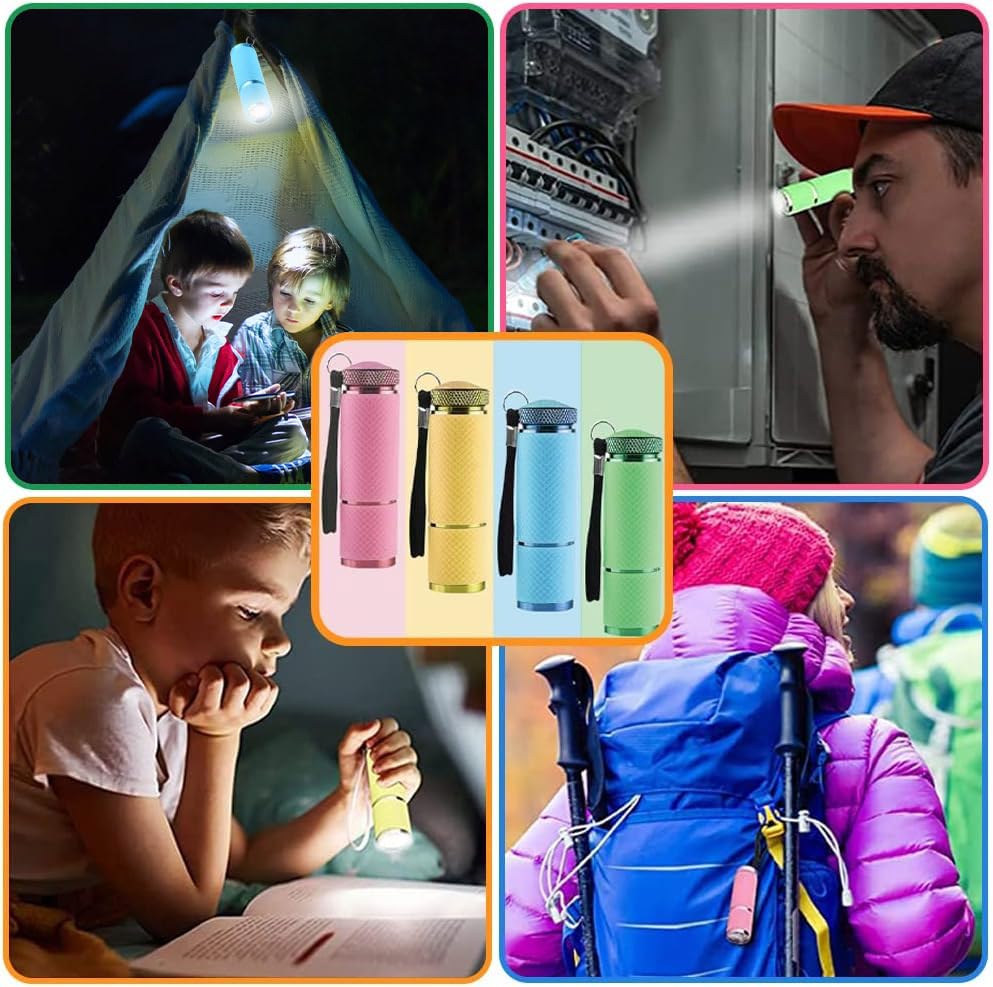Mini Torcia LED 6 Pezzi Con Portachiavi – Impermeabile, 45 Lumen, Pile AAA Incluse – Ideale Per Campeggio, Escursioni E Uso Quotidiano - 5