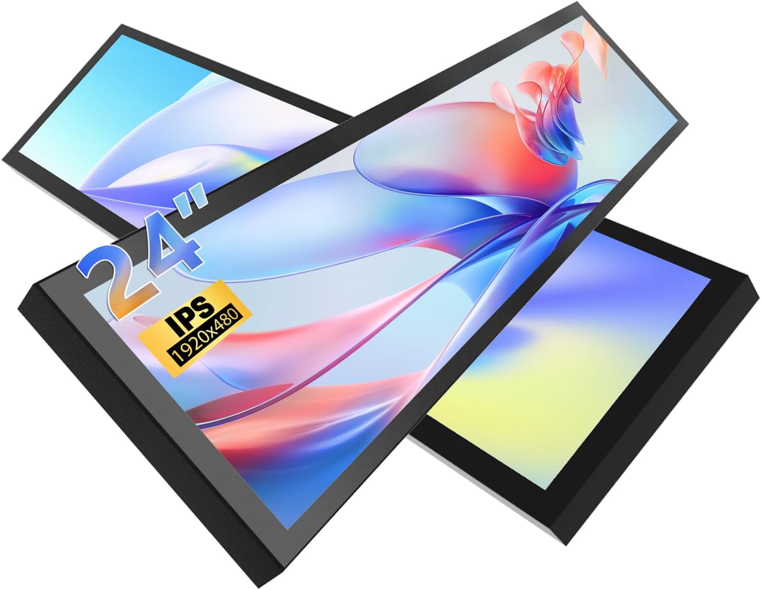 Monitor Barra Ultra Ancho 24" Resolución FHD 1920x380 Dual HDMI y DP