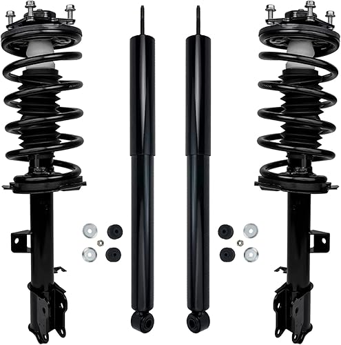 Miniatura 33 de Detroit Axle - Kit de amortiguadores de 4 puntales para Ford Escape 14-19, 2 puntales delanteros con resorte helicoidal 2 amortiguadores traseros