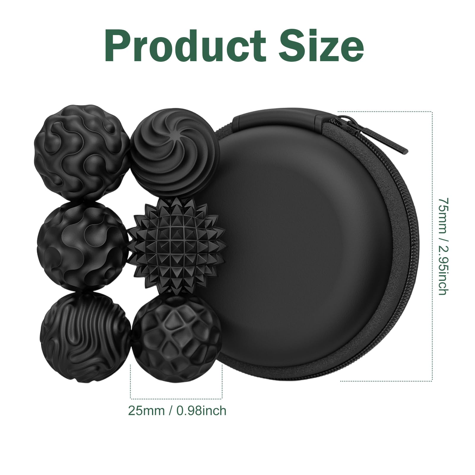 Magnetic Fidget Balls Toys 6PCS, Silicone Magnetic Balls Fidget Toys for Adults & Teens - Image 2