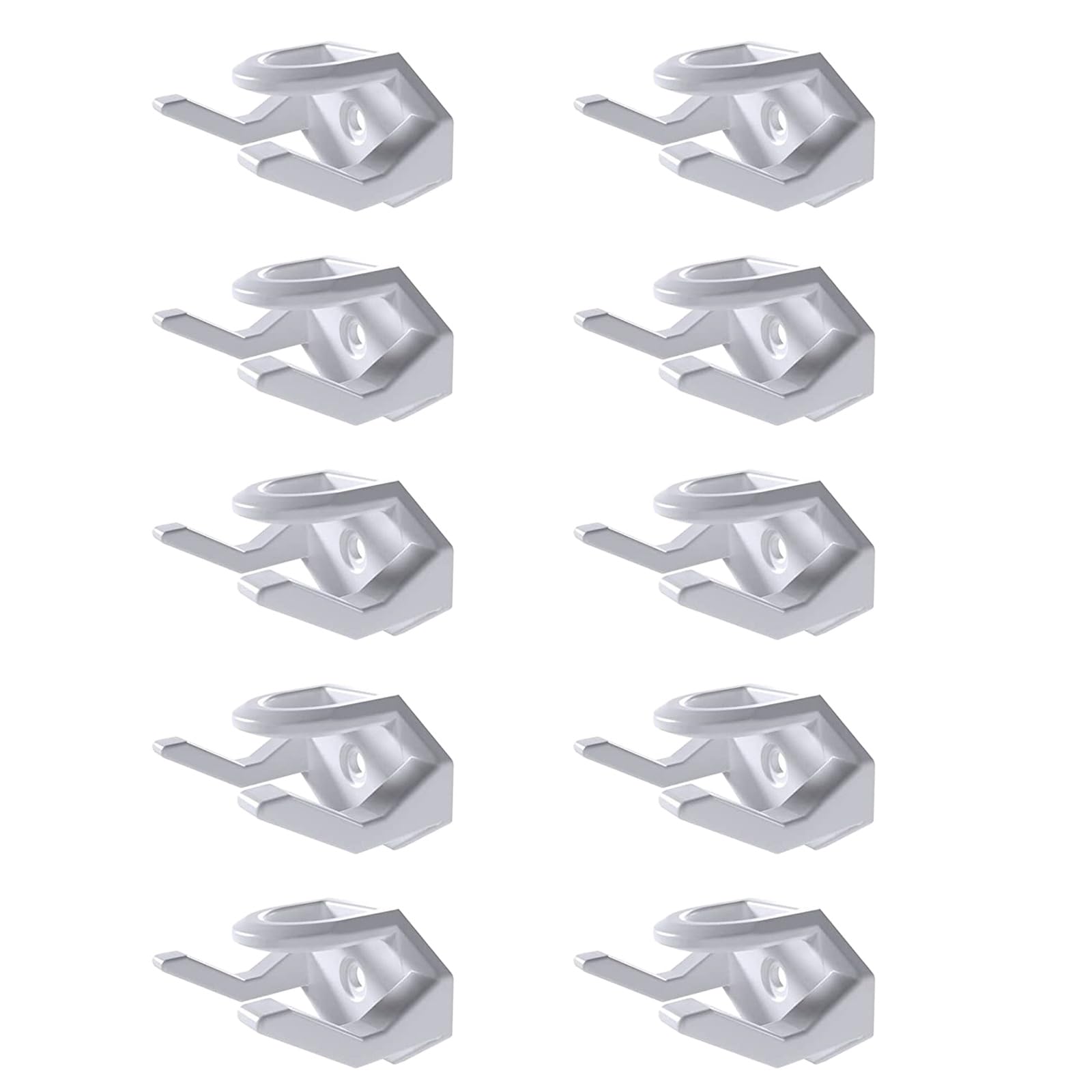 Tsophreniq Hat Hooks for Wall, 10Pcs Adhesive Holder Cap Hook Hangers Baseball Cap Rack Organiser Strong Hold No Drilling Storage Rack