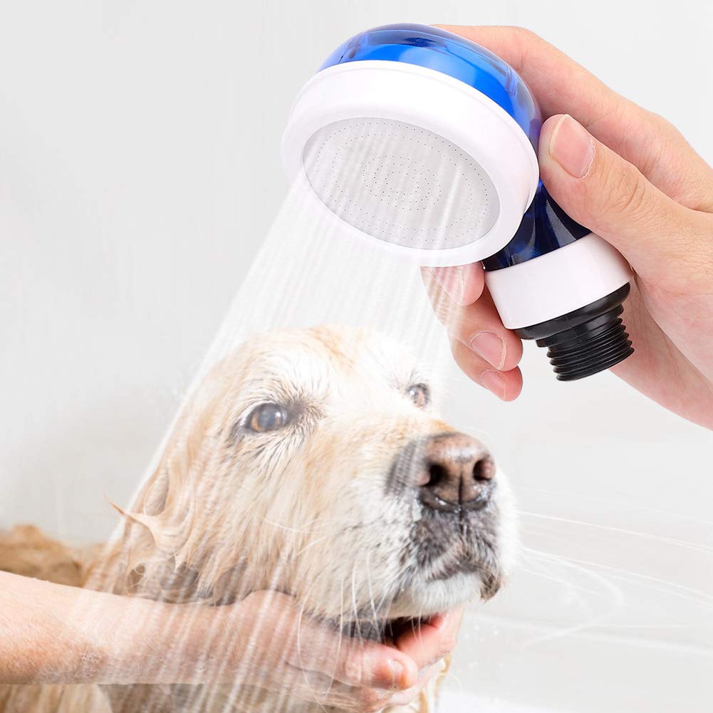 Small Shower Pressurized Shower Spray Water Saving Bathroom Accessories Blue