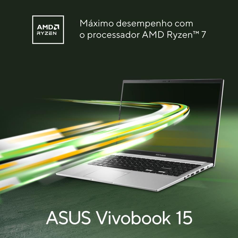 Notebook ASUS Vivobook 15 M1502YA AMD Ryzen 7 5825U 16GB Ram 1TB