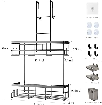 Aitatty Hanging shower caddy