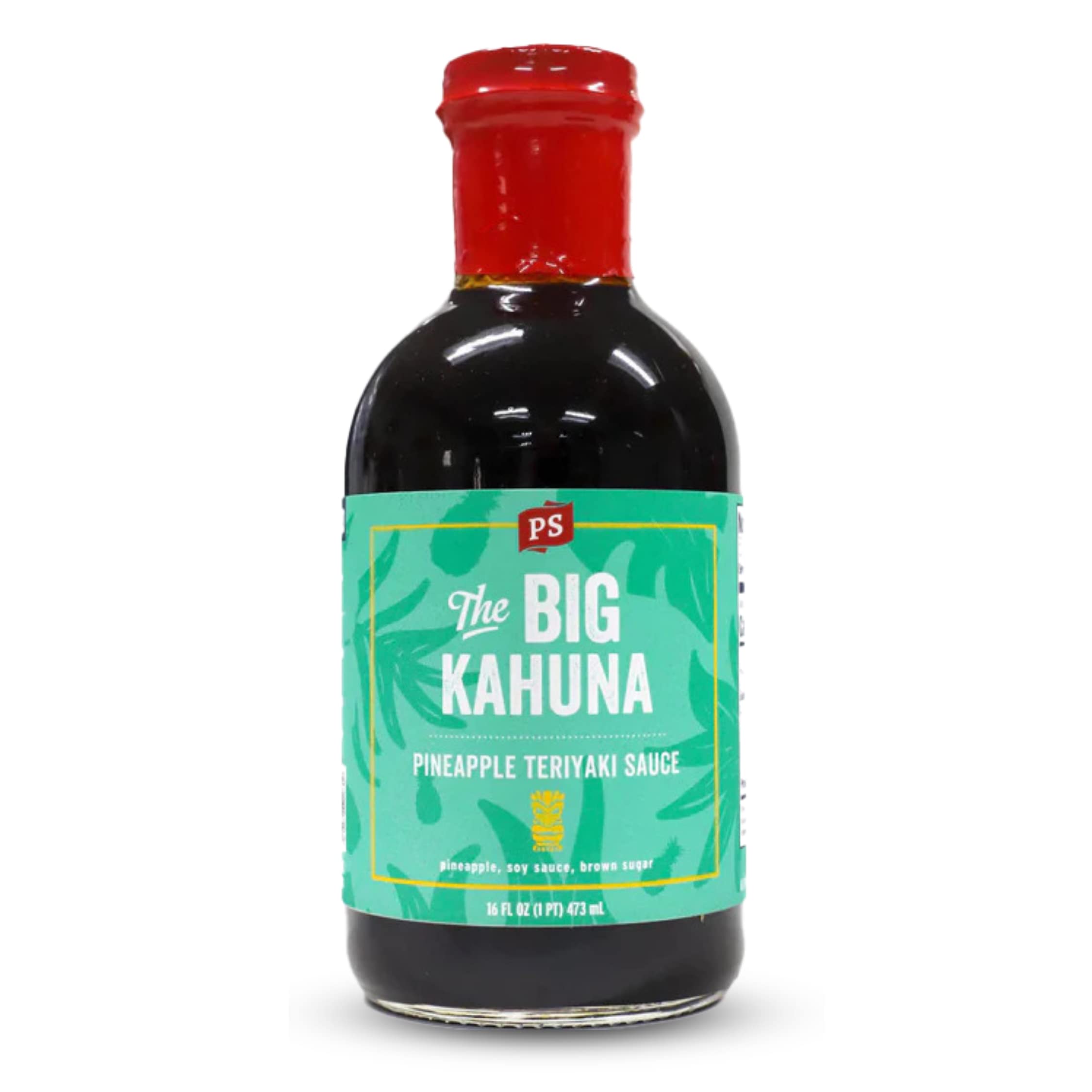 PS Seasoning Big Kahuna Pineapple Teriyaki Sauce - Sweet and Tangy All-Purpose Sauce for Dipping, Glazing, Marinating, Basting - Great for BBQ Chicken, Burgers, Kabobs, Pork Chops, Stir Fry, and More