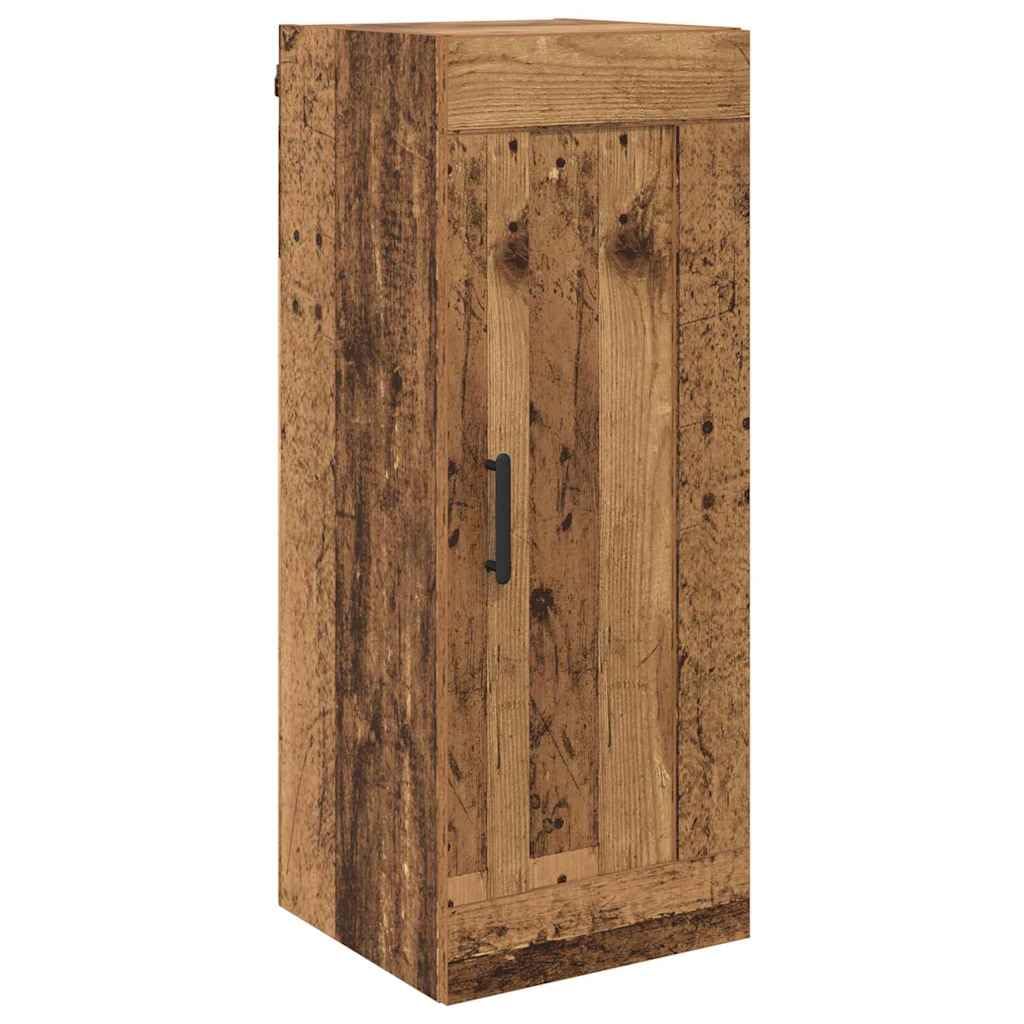Armadio da parete effetto legno anticato, 34,5 x 34 x 90 cm, 1