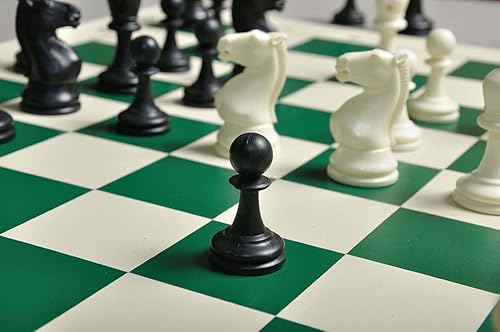 Miniatura 7 de La Casa De Series de Competencia del Staunton piezas de plásticojuego de ajedrez sólo3.75" Blanco y Negro