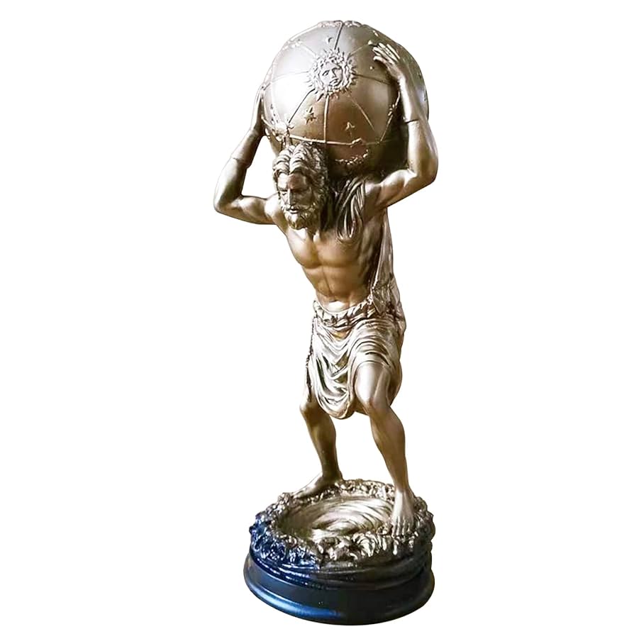 Amazon.co.jp: LGYKUMEG 彫刻装飾的な家の装飾空を支える神