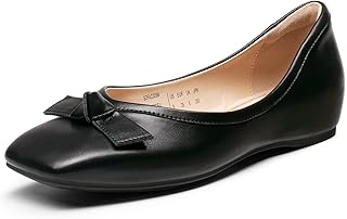 Women's Low Wedge Dressy Flats, Comfortable Square Toe Rhinestone Wedding Shoes