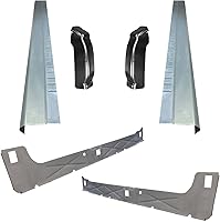 MotorCitySheetMetal Inner & Outer Rocker Panels w/ Cab Corners for 1999-2007 Chevy Silverado 4Dr Ext Cab