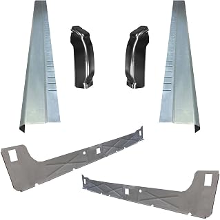 MotorCitySheetMetal Inner & Outer Rocker Panels w/ Cab Corners for 1999-2007 Chevy Silverado 4Dr Ext Cab