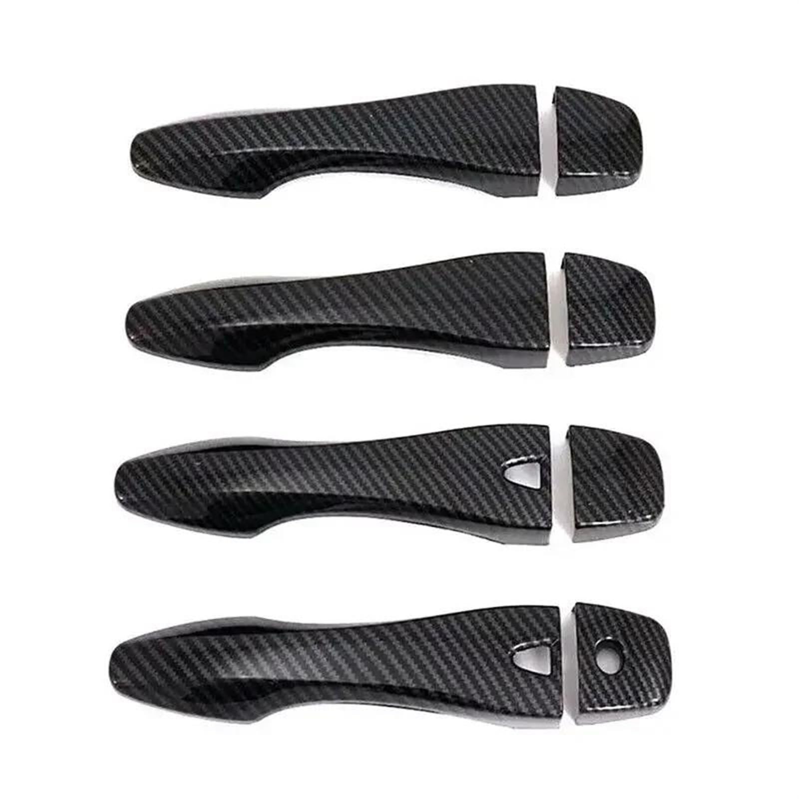 KJHOPY for Nissan for Altima 13-18 Car Carbon Fiber Style Exterior Door Handle Moulding Cover Trim Sticker Decor Accessories Exterior Door Handle(Carbon)