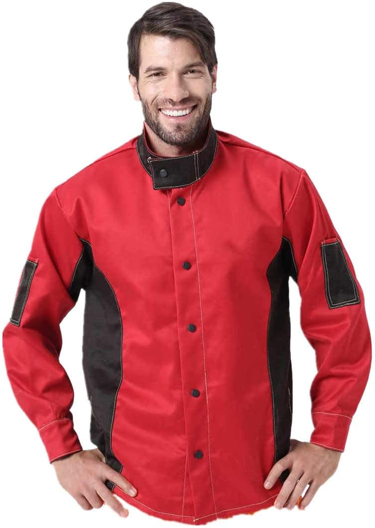 Working Clothes Flame Heat Abrasion Resistant Worker Jacket Welding Apparel Welder Safety Welding Jacket