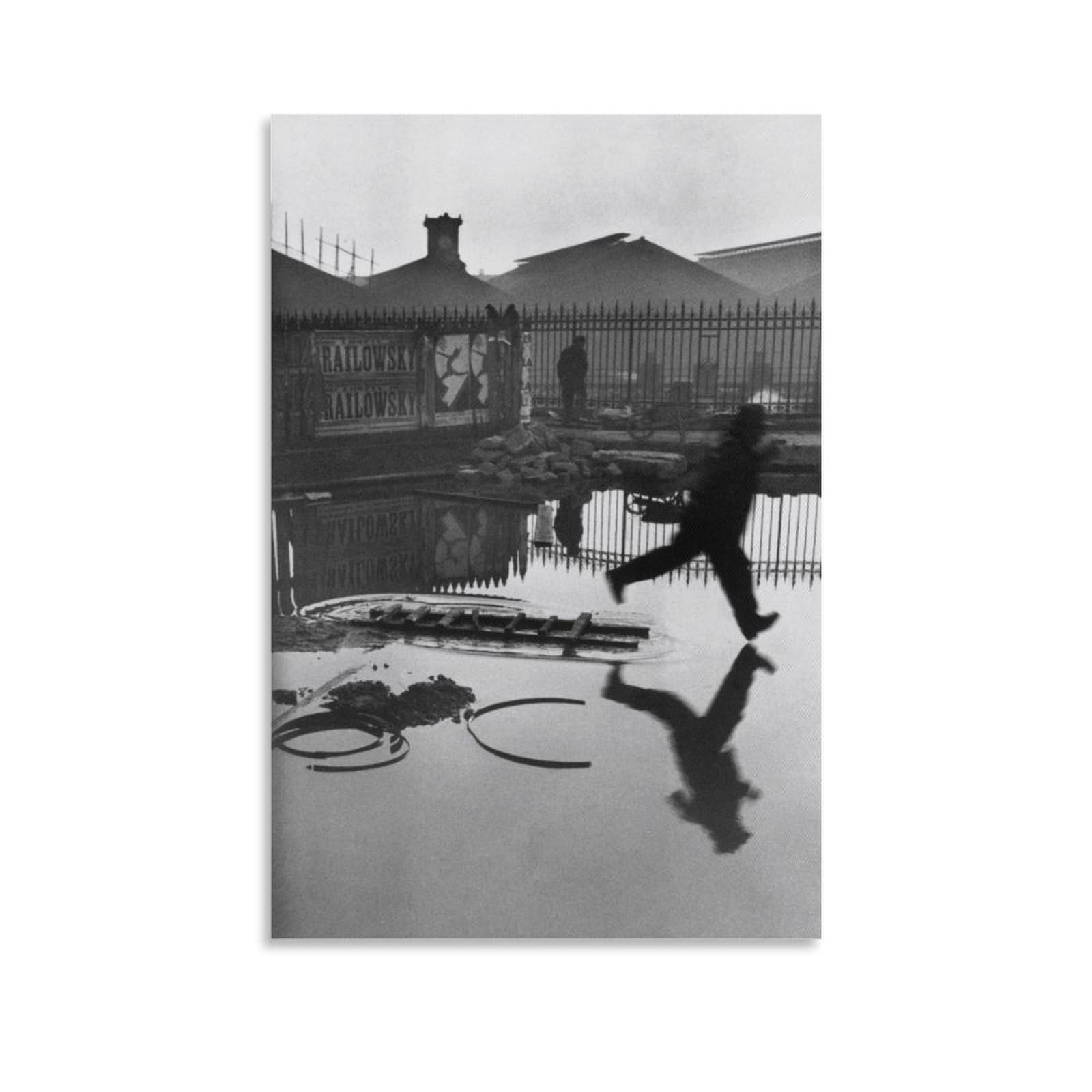 Famous Photographer Henri Cartier-Bresson Vintage Art Poster