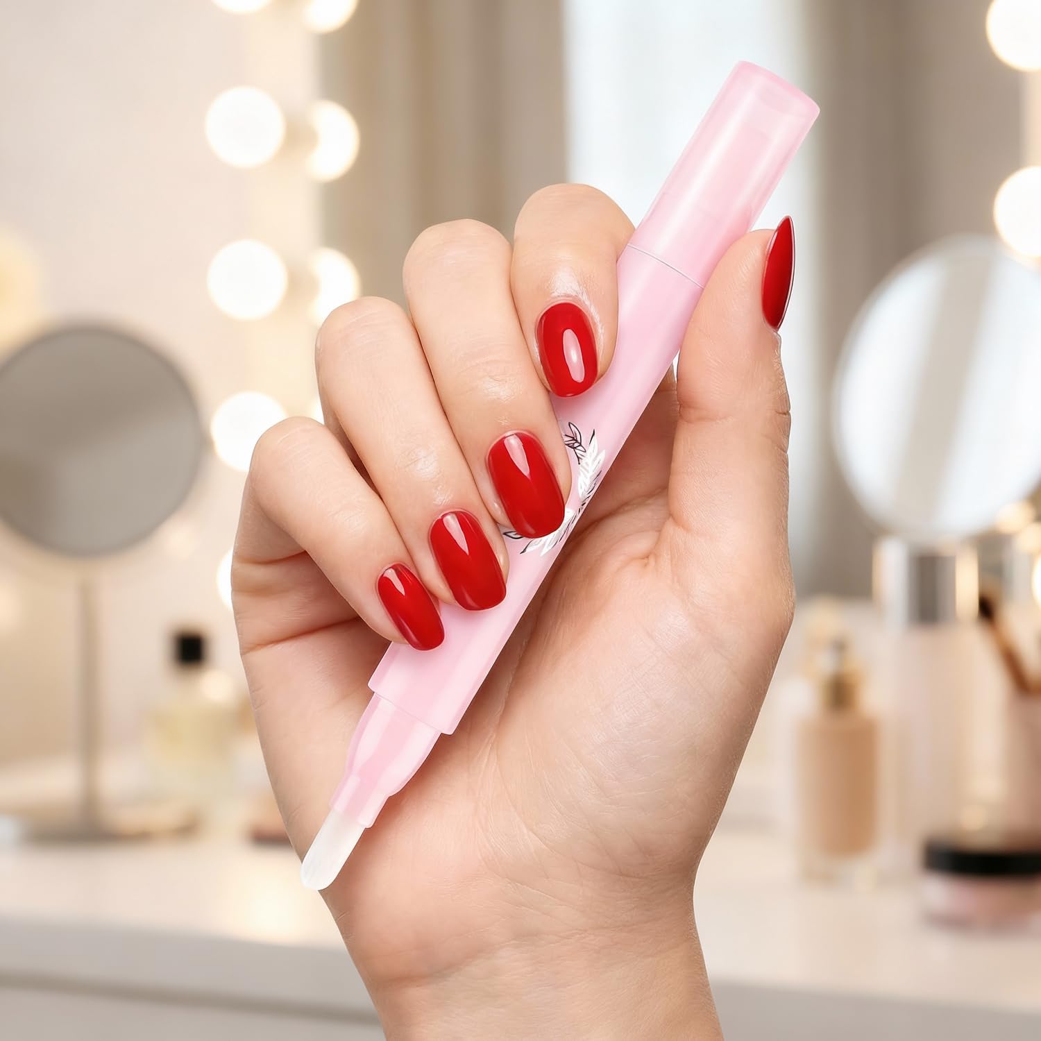 Penna per rimuovere lo smalto, correttore per smalto gel con punta in cotone, confezione da 3 pezzi per la pulizia dei bordi delle cuticole, per nail art fai da te