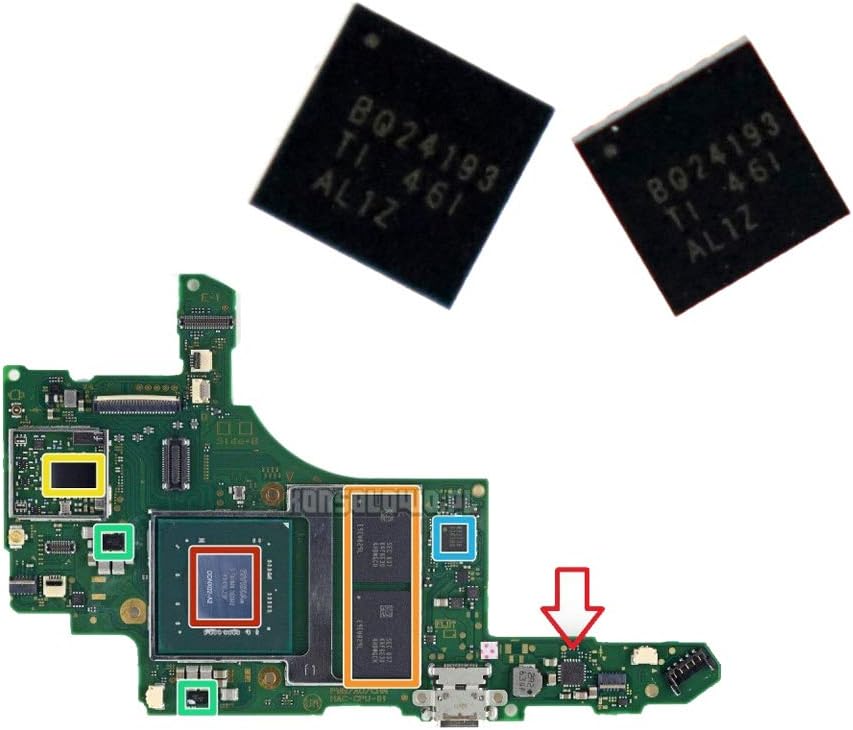 BQ24193 (BQ24193RGET) Battery Management Charging IC Chip Replacement for Nintendo Switch Motherboard
