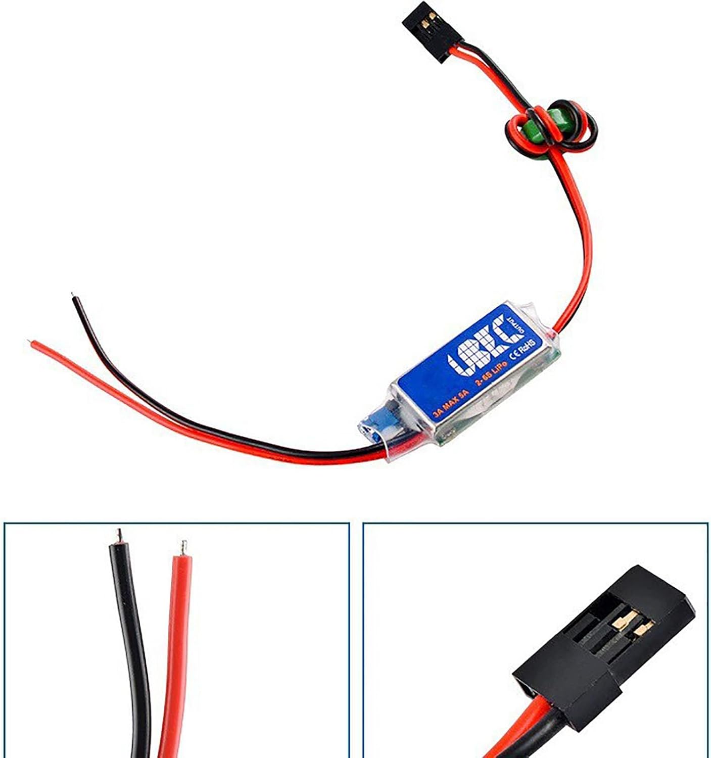 Adjustable 5V/6V 3A UBEC – Compact Voltage Regulator for RC Drones, Servos, FPV Cameras & Flight Controllers
