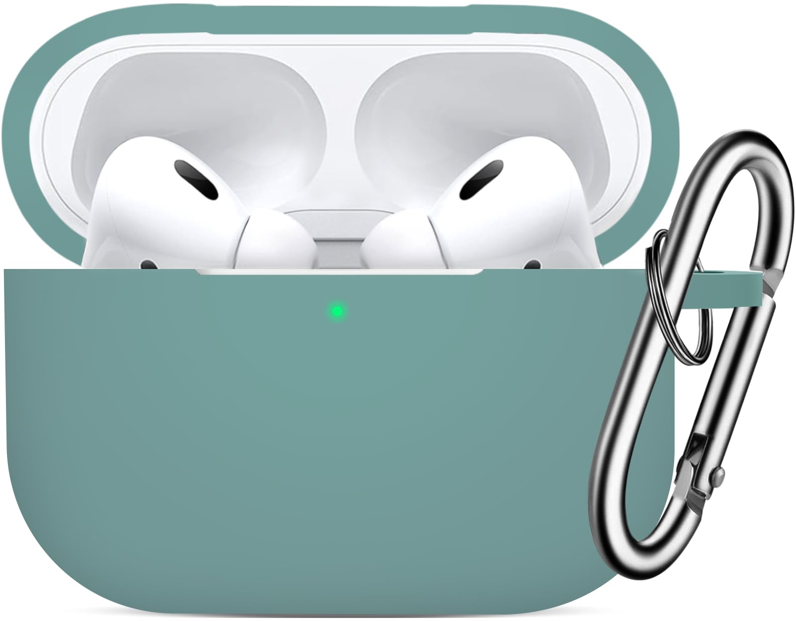 Sangkoo Compatible with Airpods Pro 2 Case Cover with Keychain, Soft Silicone Skin Full Protective Cover for Apple AirPods Pro Case 2nd 1st Generation