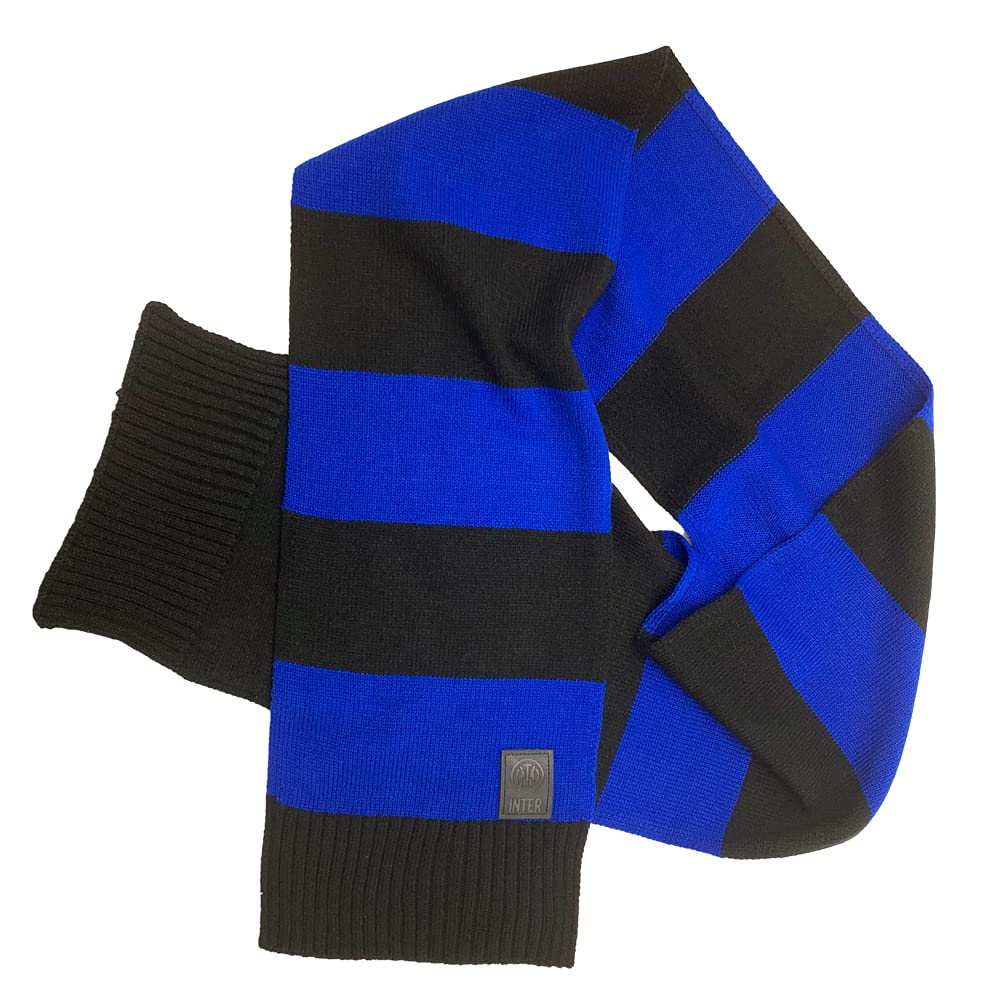 Inter SCIARPA RIGHE GRANDI Official Merchandising, Nero, Taglia unica