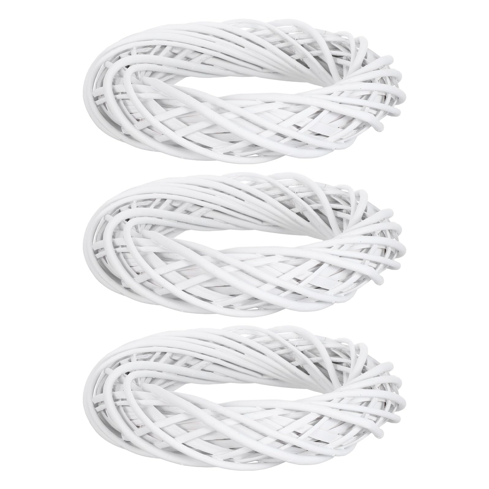 Couronnes en branches de vigne naturelles 30 cm lot de 3 rotin blanc