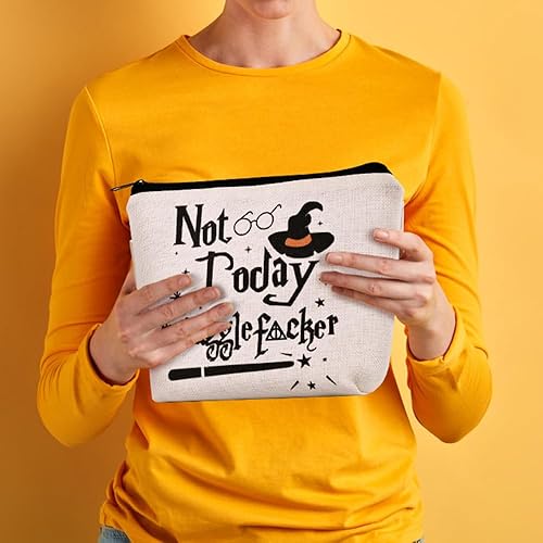 Miniatura 5 de Magic Wizard - Bolsa de maquillaje divertida con texto en inglés "Not Today", regalo para niñas, hermanas y mujeres