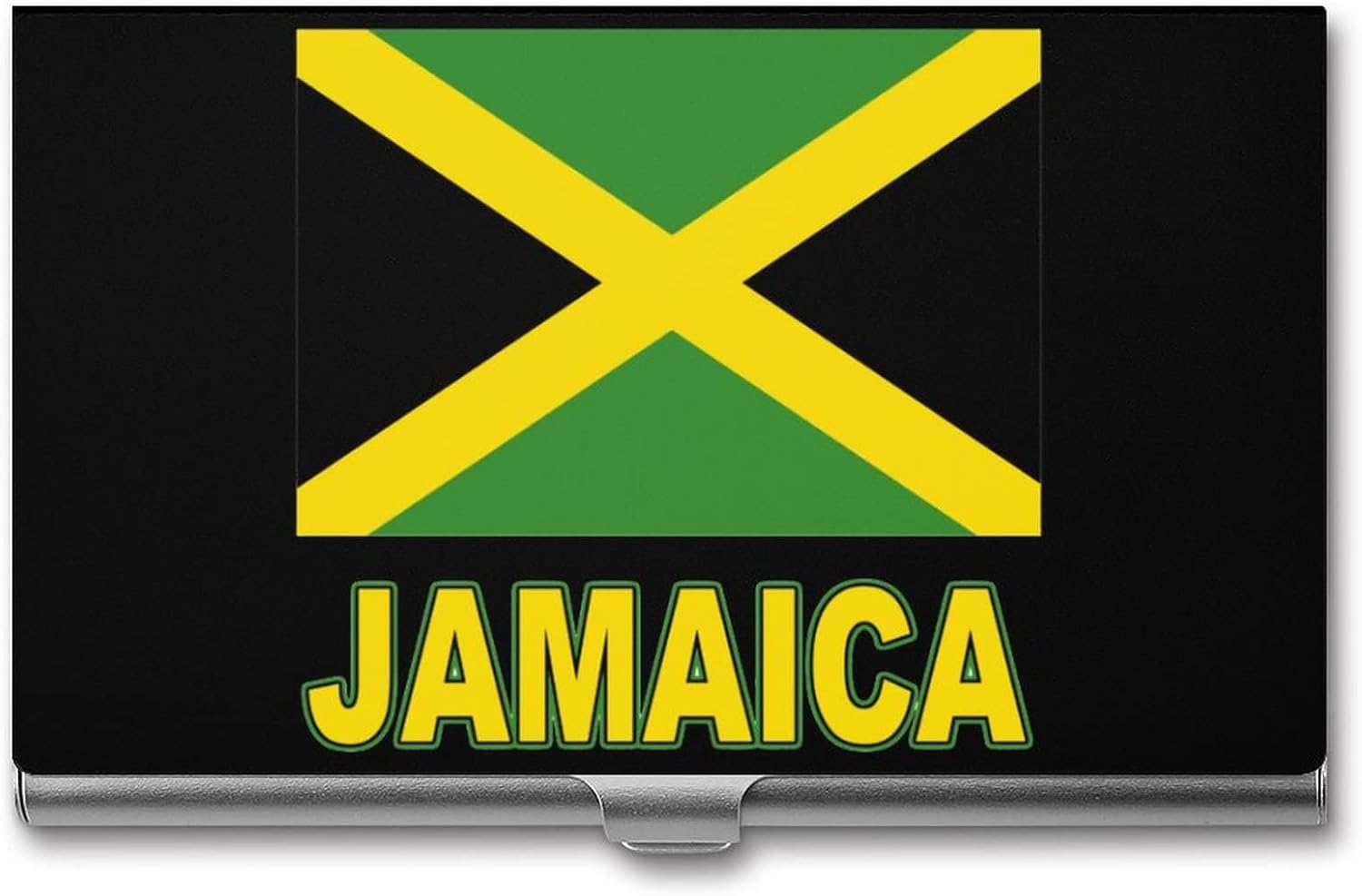 Jamaican Flag Business Card Holder Pocket Name Cards
