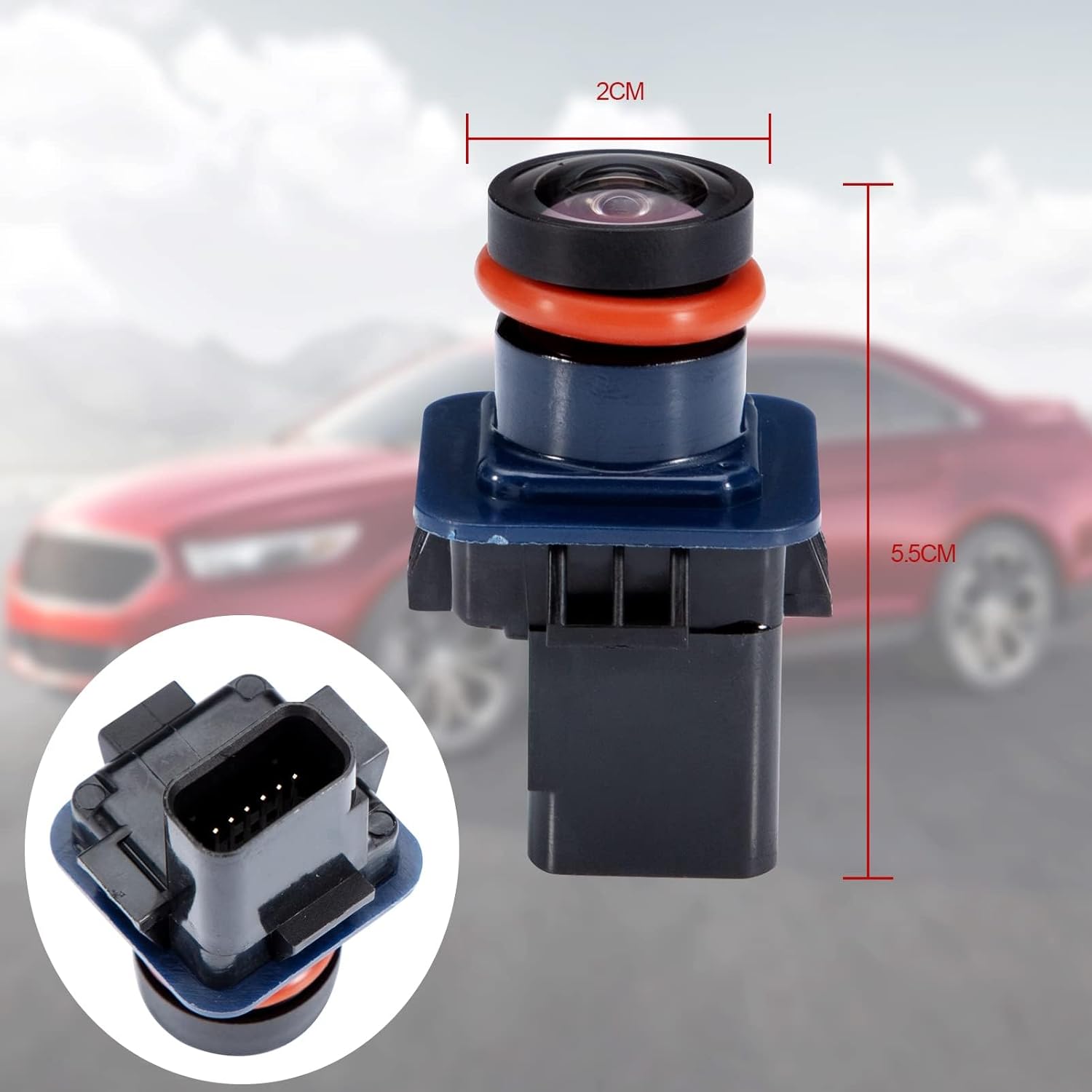 Rear View Backup Camera Compatible with Taurus 2013 2014 2015 2016 2017-2019 Parking Assist Camera 170°Ultra Wide Angle HD Night Vision Waterproof EG1Z-19G490-A, DG1Z19G490A