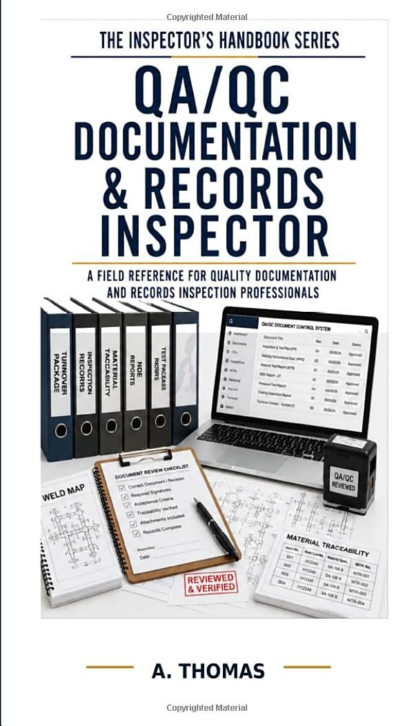 The QA QC Documentation Records Inspector (THE INSPECTOR'S HANDBOOK SERIES)