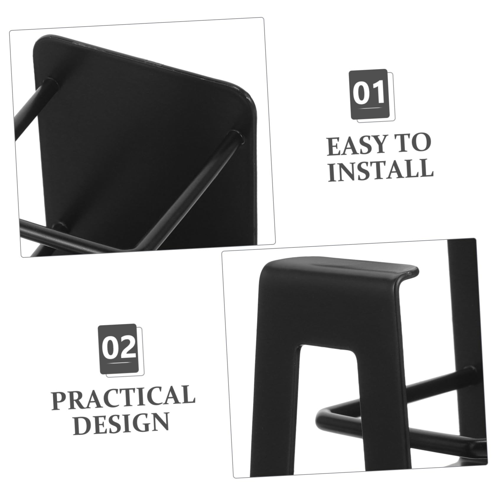 SOESFOUFU Metal Electric Razor Rack Wall-mounted Easy Install for Shaver Organization