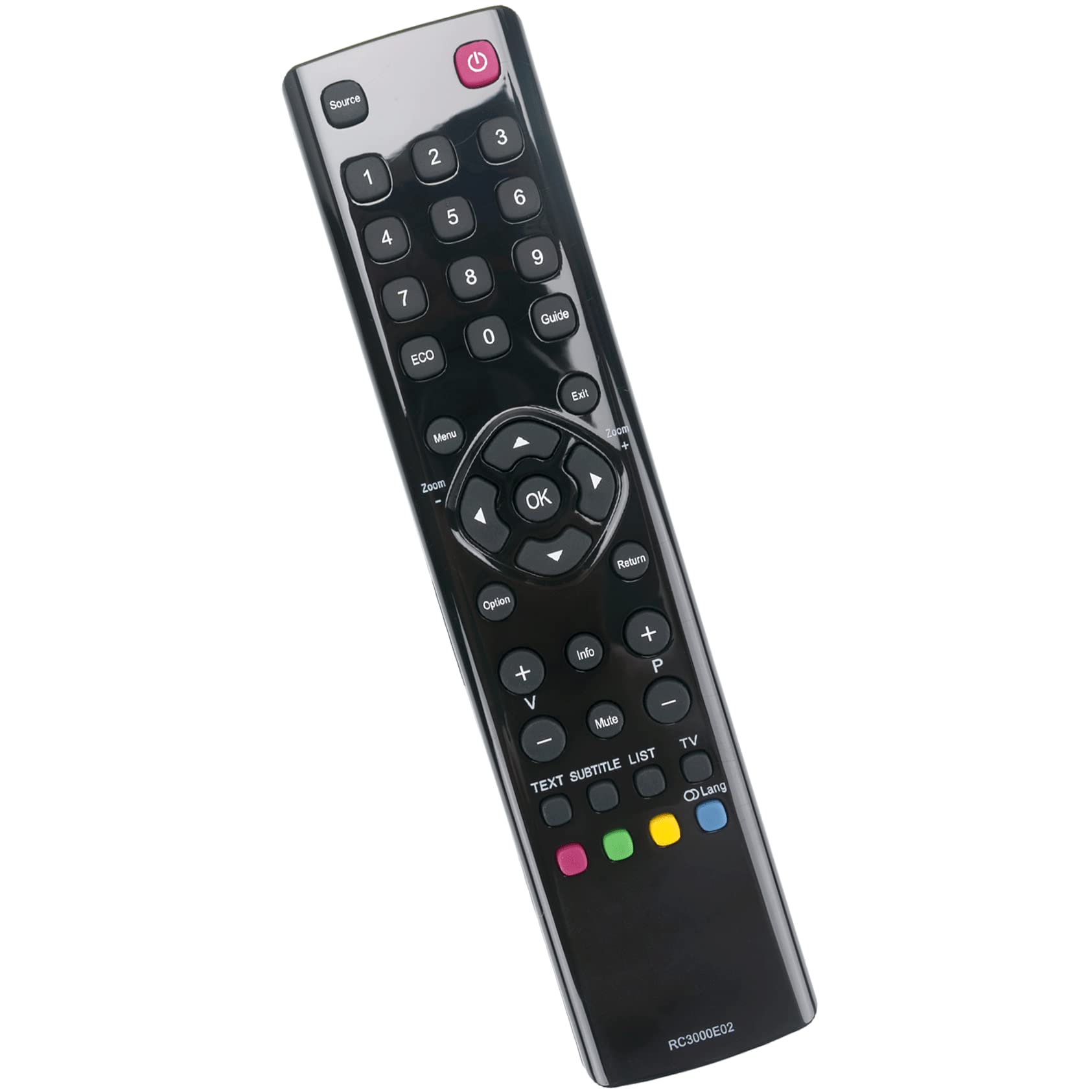 Télécommande Universelle Remplacement TCL RC3000E02 - Compatible TV LED Smart HDTV - Noire Pratique