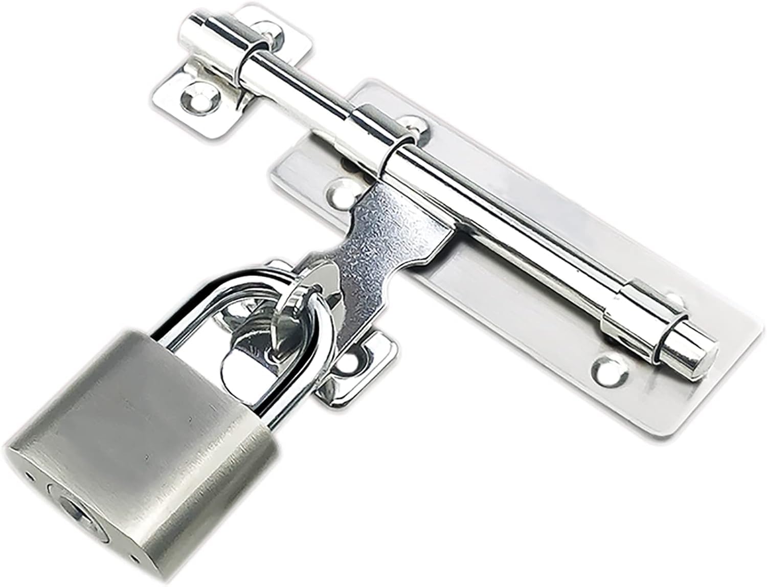 Uoxhfdh One Color 2 Pack Barrel Bolt, Heavy Duty Door Slide Latch With Screws And, Lock For(6 Inches)