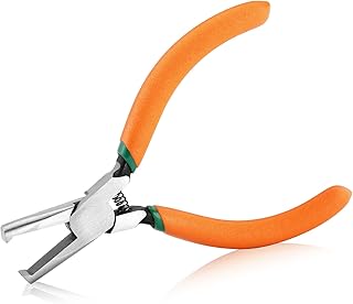 SPEEDWOX Transverse End Cutter with Flush Jaw SMT/SMD Chip Cutters 5 Inches End Cutting Pliers Side Cutting Pliers with Spring Nipper End Cutter for Hard-to-Reach Places