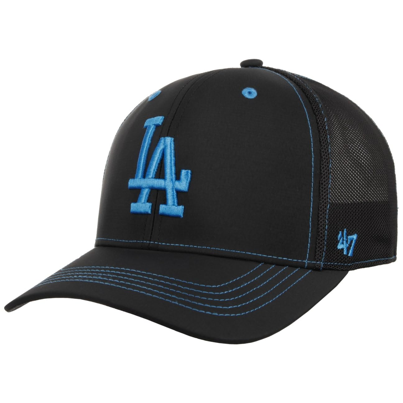 47 Brand Snapback Trucker Cap - XRAY Los Angeles Dodgers Black