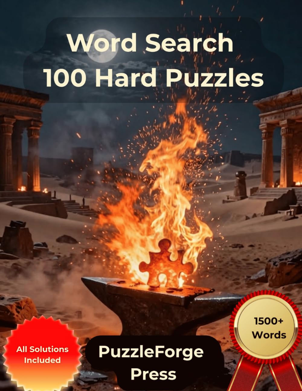 Word Search – 100 Hard Puzzles: Large Print for Adults and Seniors | Large Format | 1 Puzzle Per Page | Solutions Included | Over 1500 Words | Hard ... Puzzle Challenge for Serious Puzzle Fans)