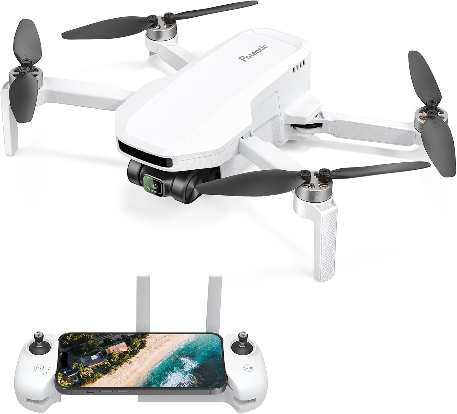 Potensic ATOM LT GPS Drone with Camera 2.5K, 4KM Transmission, < 249 g, 40 mins Flight Time, Level 5 Wind Resistance, EIS, Camera Drone for Adults & Beginner with RTH/Follow me/Waypoint/Circle Flight