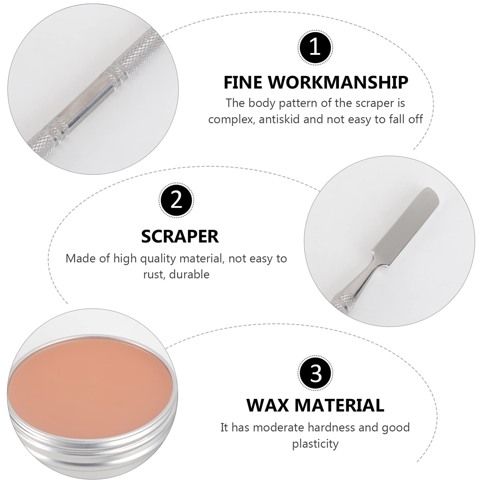 Lurrose Kit de maquillage professionnel pour Halloween - Effets spéciaux - Scène - Faux plaies - Cire avec spatule