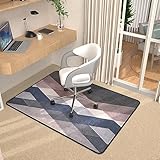 Heavy Duty Office Chair Mats for Carpeted and Hardwood Floor 120 x 90 cm Carpet Protector Chair Mat for Home and Office Floor Mat for Office Chair Anti-skidding Style Retro