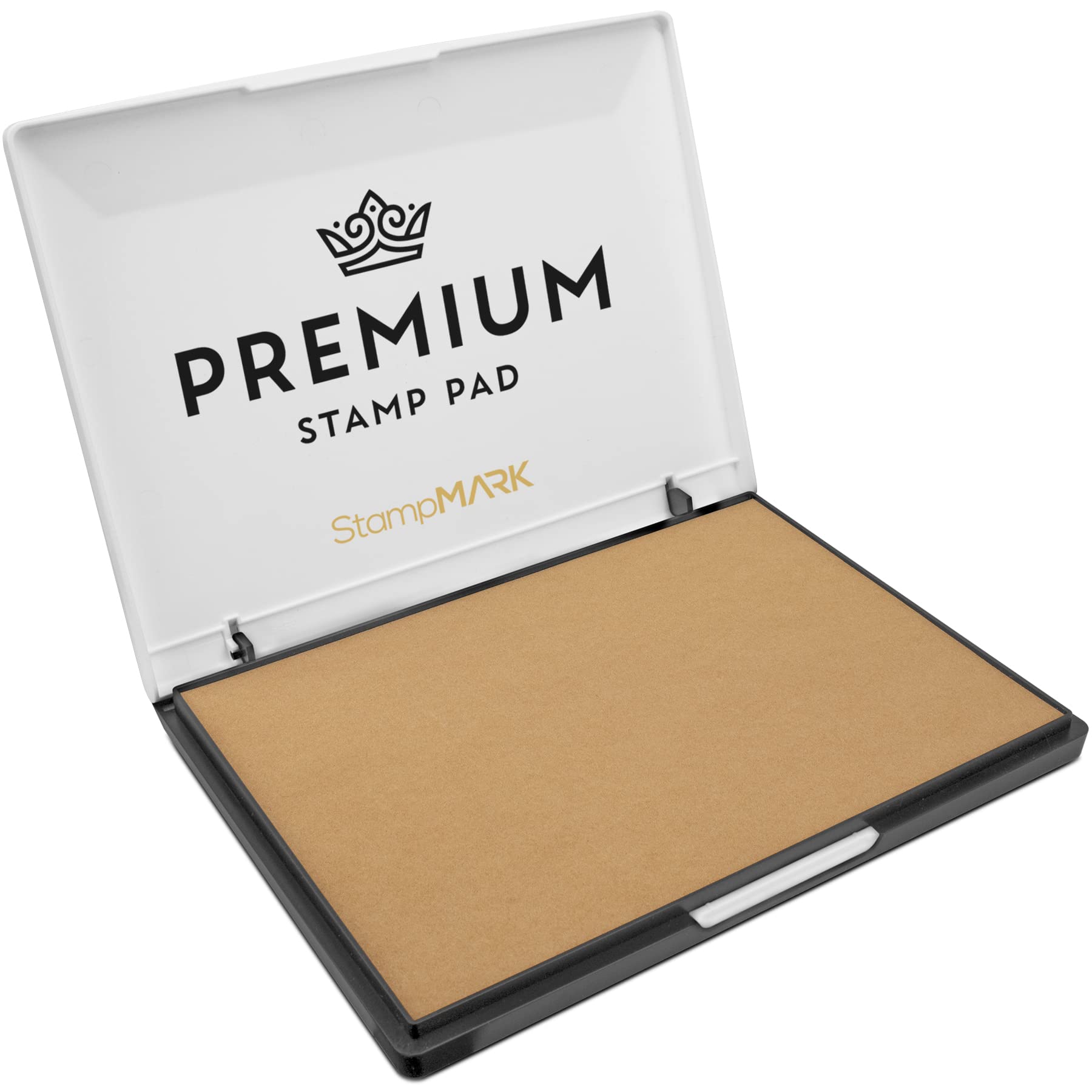 StampMark Premium Stamp Pad Extra Large Size 6" x 8" - for Traditional Rubber Stamps - Felt Pad Dry
